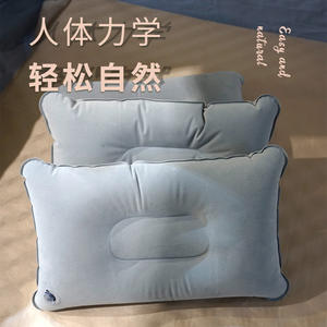 Inflatable Nap Pillow <b>Rectangular</b> Outdoor Camping Travel Pillow Lightweight Portable <b>Cushion</b> for Tent Use - Product Image 1