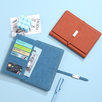 Carnet de notes A5 en cuir PU mat avec logo personnalisé, couverture rigide, fermeture magnétique, badge métallique, agenda professionnel, bloc-notes de bureau