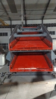 Kunden spezifische 330*600mm Stahl-Polyurethan-Sieb platte in Rot Orange Schwarz für OEM-Vibrations sieb entwässerung für Erz anwendungen