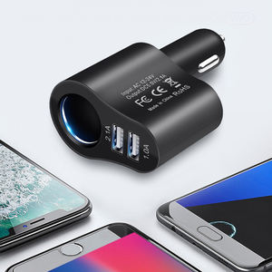 Chargeur de voiture USB portable mains libres avec 3 ports USB, chargeur de voiture USB, allume-cigare - Product Image 5