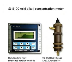 เครื่องวิเคราะห์กรด-ด่างออนไลน์ SJ-5100, 0-25% <span class=keywords><strong>NaCl</strong></span>, ระบบชดเชยอุณหภูมิอัตโนมัติ, ติดตั้งแบบฝัง, ใช้ในท่ออุตสาหกรรม - Product Image 1