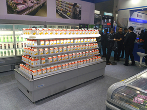 Armoire de congélateur réfrigérée d'affichage de rideau d'air commercial pour la nourriture cuite de légume de fruit de <span class=keywords><strong>produits</strong></span> laitiers de boisson - Product Image 6