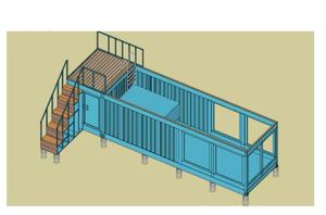 Contemporain 40ft 20ft Structure en Acier <span class=keywords><strong>Maison</strong></span> Conteneur Polyvalent Divers Champs Extérieurs Installation Rapide Boutique <span class=keywords><strong>Piscine</strong></span> - Product Image 5