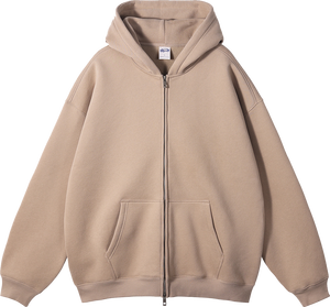 Cardigan <span class=keywords><strong>con</strong></span> Cappuccio e Doppia <span class=keywords><strong>Cerniera</strong></span> in <span class=keywords><strong>Pile</strong></span> di Alta Qualità, Giacca Casual per Uomo e Donna, Autunno Inverno - Product Image 5