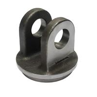 45 #   Support de fixation en acier au carbone forgé à chaud de type U à double oreille, usiné CNC, base de montage mécanique à étrier