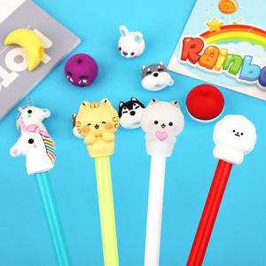 Dibujos animados Gel estudiante lindo lápiz cubierta pequeño Animal Luna pluma Accesorios - Product Image 2