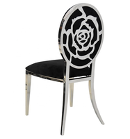 Chaises Bellini en acier inoxydable pour mariage, or, fête prénatale, décor d'hôtel