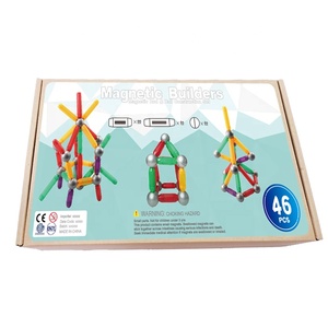 63pcs <span class=keywords><strong>ABS</strong></span> khối từ Xây dựng đồ chơi xây dựng trò chơi với Rod bóng Anime nhân vật và động vật bộ chủ đề - Product Image 6