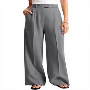 Premium Unisex Classic Wide Leg <b>Office</b> <b>Skirt</b> Tailored High Waist Comfortable Professional Wear Polyester/Cotton Summer - Product Image 2