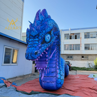 Dragon gonflable effrayant et réaliste pour la décoration de bars et discothèques, idéal pour les expositions de musées et les magasins à thème étranges et bizares