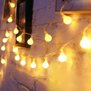 卧室花园圣诞装饰LED电池操作串灯天地仙灯