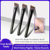 Kuas Foundation Ultra Tipis Rata Bulu Sintetis Kuas Makeup Kuas Concealer Tanpa Sambungan Stok Pabrik