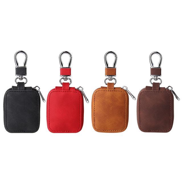 Men Style Universal Earbuds Travel Carrying Pu Leather Bag for airpods 4 3 Pro