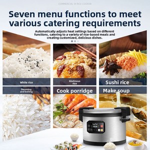 <span class=keywords><strong>Olla</strong></span> <span class=keywords><strong>Arrocera</strong></span> Eléctrica Comercial Magic Chef <span class=keywords><strong>de</strong></span> Gran Capacidad, Inteligente, 18L, Acero Inoxidable IH, 2000W+, Especial para Catering y <span class=keywords><strong>Sushi</strong></span>, Antiadherente - Product Image 3