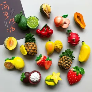 Creative 3D Acrylic Pineapple Lemon Cherry Fridge Magnet No <b>Battery</b> Needed for Refrigerator Gift Home Decoration - Product Image 2
