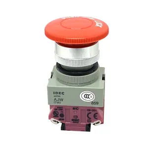 IDEC switch AJW401R Pushbutton switch and indicator light red indicator Control Components from YAMAT