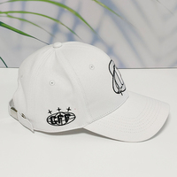 Gorra de béisbol de algodón de sarga de 6 paneles con estructura personalizada, logotipo bordado plano, informal, deportiva, ajustable para hombre