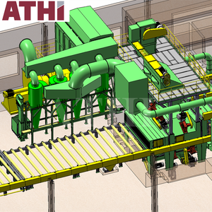 Machine à éplucher les plaques d'acier et machine de peinture par pulvérisation ligne de conservation pour nettoyer et peindre la plaque - Product Image 4