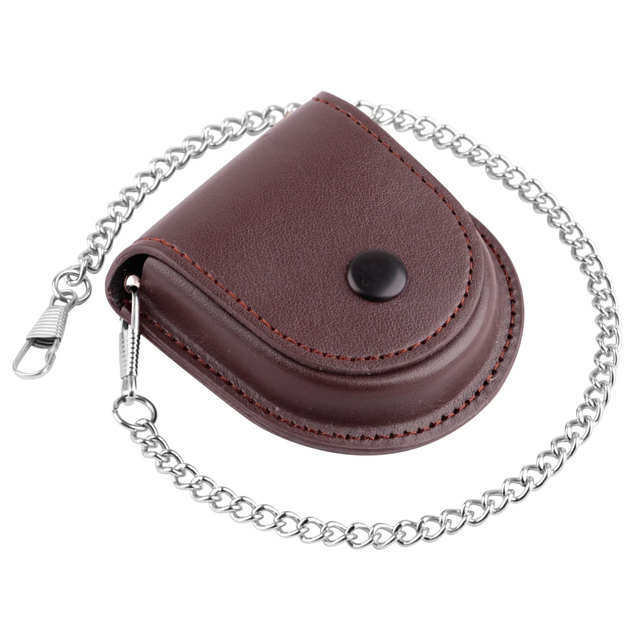 Men  Watches Pocket Leather Pouch Packing Bag Container Gift Pouch Holder case