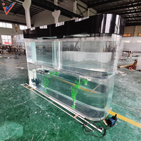 2024 Personnalisé Rectangulaire Acrylique Fish Tank Grand Extérieur En Plastique Fish Tank Conception Personnalisée