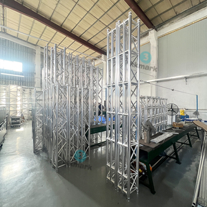 Hoogwaardige TUV-gecertificeerde zilveren 290x290mm vierkante spigot podiumverlichting aluminiumlegering <span class=keywords><strong>truss</strong></span> voor DJ concerten, feesten en evenementen - Product Image 3