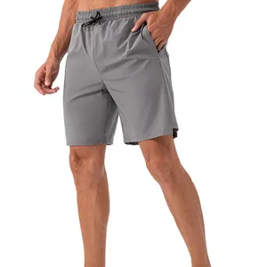 Vêtements de fitness personnalisés pour hommes, shorts de gym pour hommes, shorts de sport de 5 pouces, shorts de course en tissu de nylon pour hommes