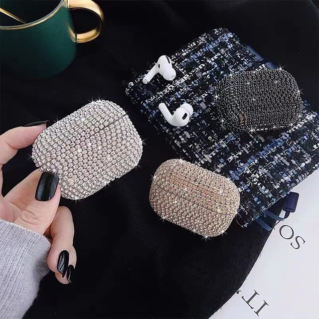 Luxury Design Crystal Diamond Shockproof of Wireless Charging Earphone Accessories for AirPods 1 2 3 Pro Case Free Shipping