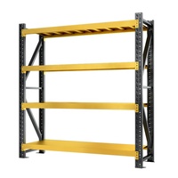 Supports de stockage de systèmes de rayonnage d'entrepôt à 4 niveaux en métal de haute qualité pour pièces automobiles