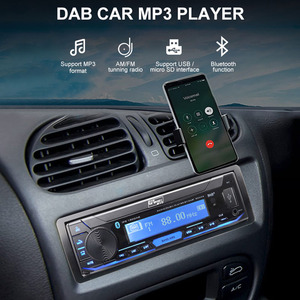 1 DIN xe Stereo Tai nghe không dây DAB/RDS/ FM/BT/SD/TF thẻ xe <span class=keywords><strong>MP3</strong></span> MP5 đài phát thanh kỹ thuật số phương tiện truyền thông Receiver Máy nghe nhạc stereo - Product Image 2