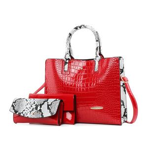 ZR89R barato al por mayor 3 pcs en 1 PU bolsos de señora bolsos de las mujeres bolsas con asa - Product Image 2