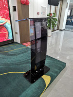 Fabricante de atriles de exhibición de acrílico de Guangdong púlpitos de soporte de podio desmontables personalizados con estante de almacenamiento para iglesias