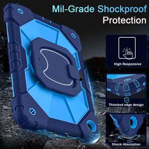 Funda Resistente a Golpes para Tablet con Soporte de Mano Giratorio de 360° para <span class=keywords><strong>Samsung</strong></span> <span class=keywords><strong>Galaxy</strong></span> <span class=keywords><strong>Tab</strong></span> A11+ A9+ A11 A9 S11 S10 FE S9 FE <span class=keywords><strong>A8</strong></span> A7 - Product Image 3