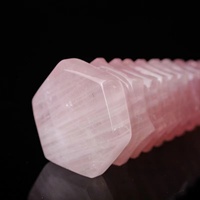 Décorations de remise de diplôme en tour Wenchang en quartz rose naturel écologique, sculptées pour les étages 7, 9 et 13, pour bureau, salle d'étude et salon