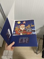 Dossier A4 personnalisé en papier 16PT bleu marine avec feuille d'argent et feuille d'or, pour dossiers médicaux hospitaliers, rapports et documents, avec 2 pochettes noires