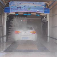 Station de lavage de voitures automatique sans contact, électrique, à faible bruit/consommation d'énergie, en acier inoxydable, pour parking/utilisation commerciale, faibles coûts d'exploitation