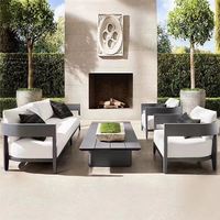 Ensemble de table et de chaises de jardin en acier et alliage d'aluminium de style ethnique - Meubles de patio et de jardin résistants à l'eau et au soleil