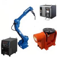 Robot de soudage Yaskawa AR1440 à 6 axes MIG pour l'acier inoxydable dans la production de meubles, positionneur de soudage rotatif