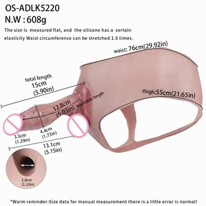 ORALSX Silicone Pants with 15cm Penis Extender Harness Backside Hollowed-out Design Penis Pants Sex Toys for Couples - Product Image 2
