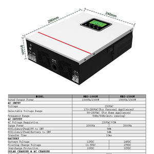 12V/24V 1000W-1500W ระบบไฮบริดพลังงานแสงอาทิตย์แบบออฟกริด MPPT ช่องสัญญาณเดียว ประสิทธิภาพสูง NMS(1000w-1500w) - Product Image 5