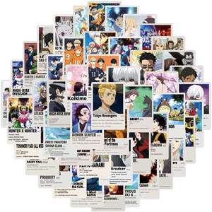 50Pcs Japonais Comic Affiche Mixtes <span class=keywords><strong>Stickers</strong></span> Décoratifs Pour Garçon Mur Voiture Étanche EN PVC Anime <span class=keywords><strong>Manga</strong></span> Autocollant Pack - Product Image 5