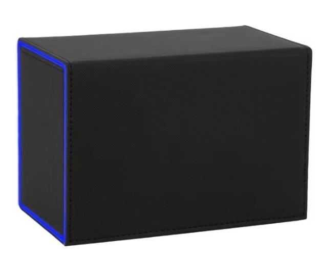 style horizontal 140-carreaux noir et bleu