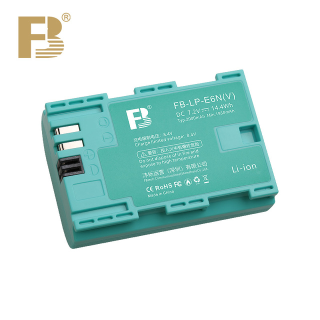 FB LP-E6N(V) 7.2V Factory New Tech LP-E6 Lp E6N Battery Compatible for CANON XC10/80D/5DS/5DSR Etc Electrical Panels