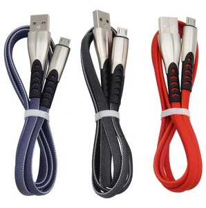 <span class=keywords><strong>Cordon</strong></span> de chargeur USB en alliage de Zinc 1M pour <span class=keywords><strong>iPhone</strong></span> 13 12 11 Pro Max XS XR X 8 7 6 14 Plus câble de données de charge rapide - Product Image 1