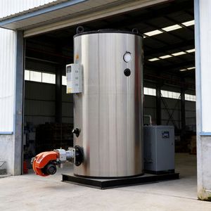 Chaudière à eau chaude atmosphérique à circulation naturelle verticale de qualité industrielle - Fonctionnement au mazout/gaz pour le chauffage des hôtels et des piscines - Product Image 2
