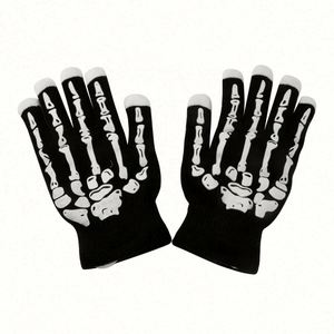 Guantes de Dedo de Esqueleto Luminosos LED para Halloween, Guantes Intermitentes para Fiestas, para Uso en Exteriores - Product Image 6