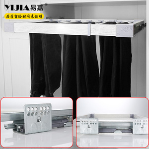 Yijia Home Aluminum Trouser Rack Rectangle Wardrobe Clothing Organizer <b>Hook</b> Type Underwear Hat Storage Drawer - Product Image 2
