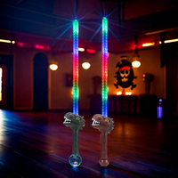 Vente en gros de sabres LED lumineux en forme de dinosaures avec boule de cristal