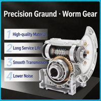 Reducer Worm Gear Nmrv, Reducer Turbin Kecil RV 30 40 50 63 75 90 110 130 Pemasangan Vertikal Non-Standar Kustom