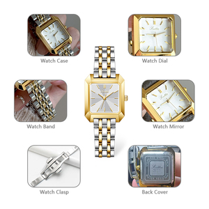 <span class=keywords><strong>Montre</strong></span> à quartz de luxe Scottie A9153b, nouvelle mode, cadran carré, acier inoxydable, étanche 30m, boîtier en alliage, pour <span class=keywords><strong>femme</strong></span> - Product Image 5