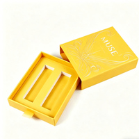 Boîte cadeau de rouge à lèvres liquide mat de luxe en papier imprimé sur mesure avec doublure en éponge et pelliculage mat, emballage coloré